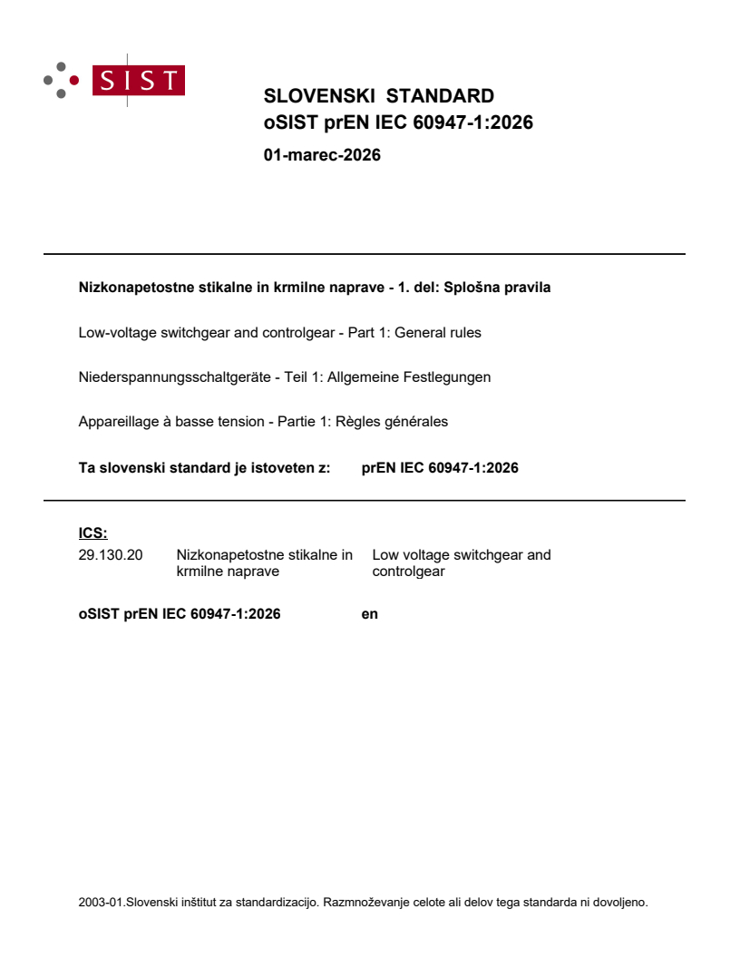 prEN IEC 60947-1:2026 prEN IEC 60947-1:2026 - BARVE - Page 1 preview