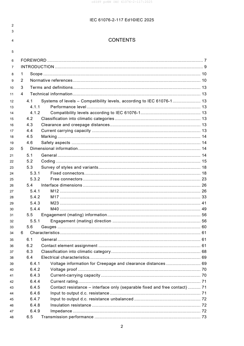FprEN IEC 61076-2-117:2026 prEN IEC 61076-2-117:2025 - Page 4 preview
