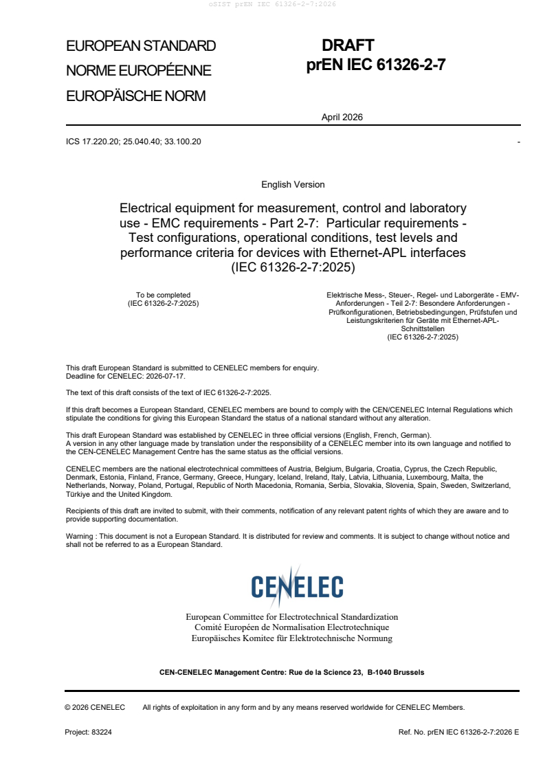 prEN IEC 61326-2-7:2026 prEN IEC 61326-2-7:2026 - Page 3 preview