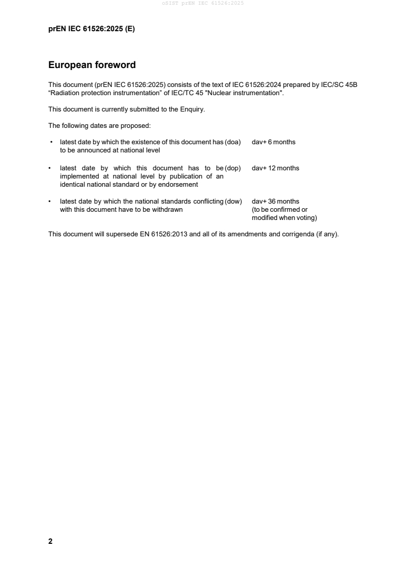 oSIST prEN IEC 61526:2025 oSIST prEN IEC 61526:2025 - BARVE - Page 4 preview