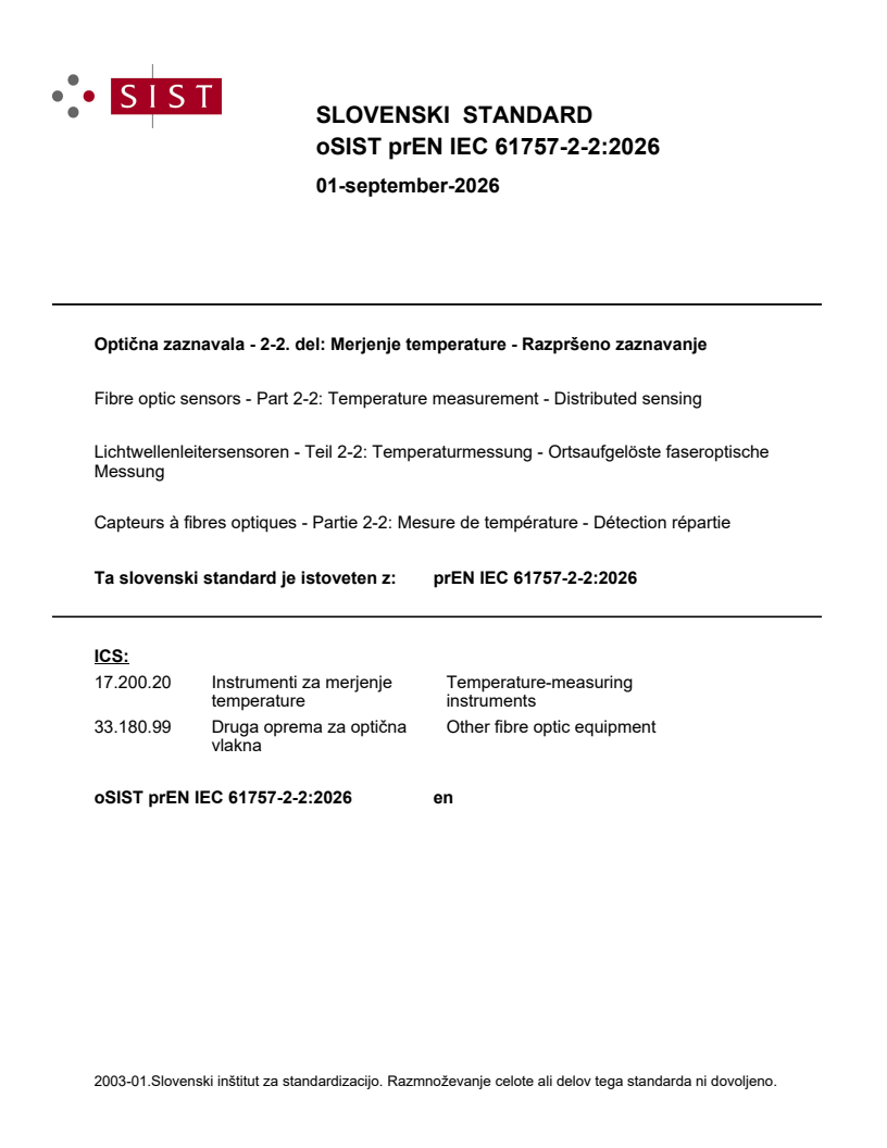 oSIST prEN IEC 61757-2-2:2026 oSIST prEN IEC 61757-2-2:2026 - BARVE - Page 1 preview