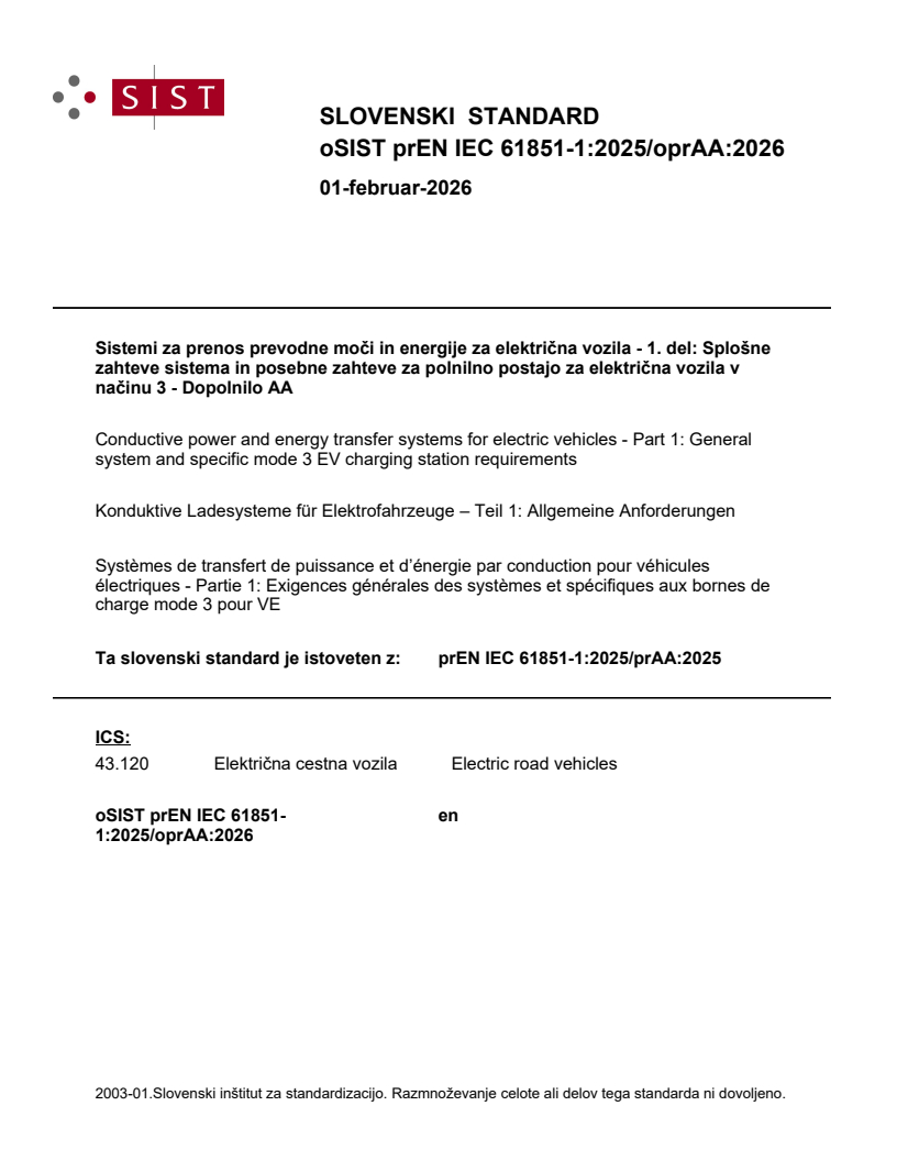 prEN IEC 61851-1:2025/oprAA:2026