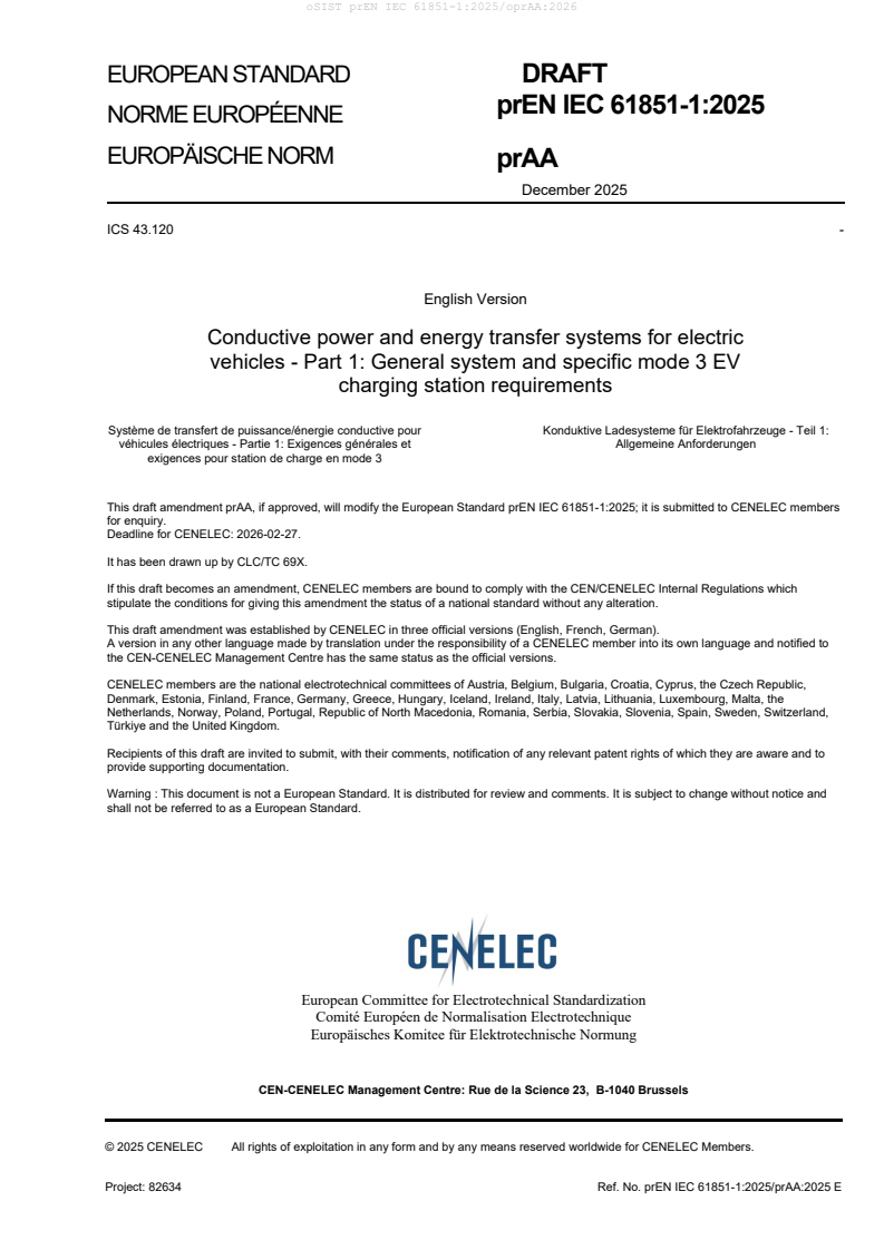 prEN IEC 61851-1:2025/oprAA:2026