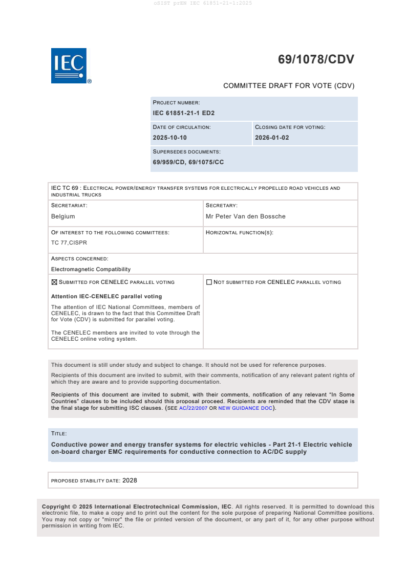 prEN IEC 61851-21-1:2025