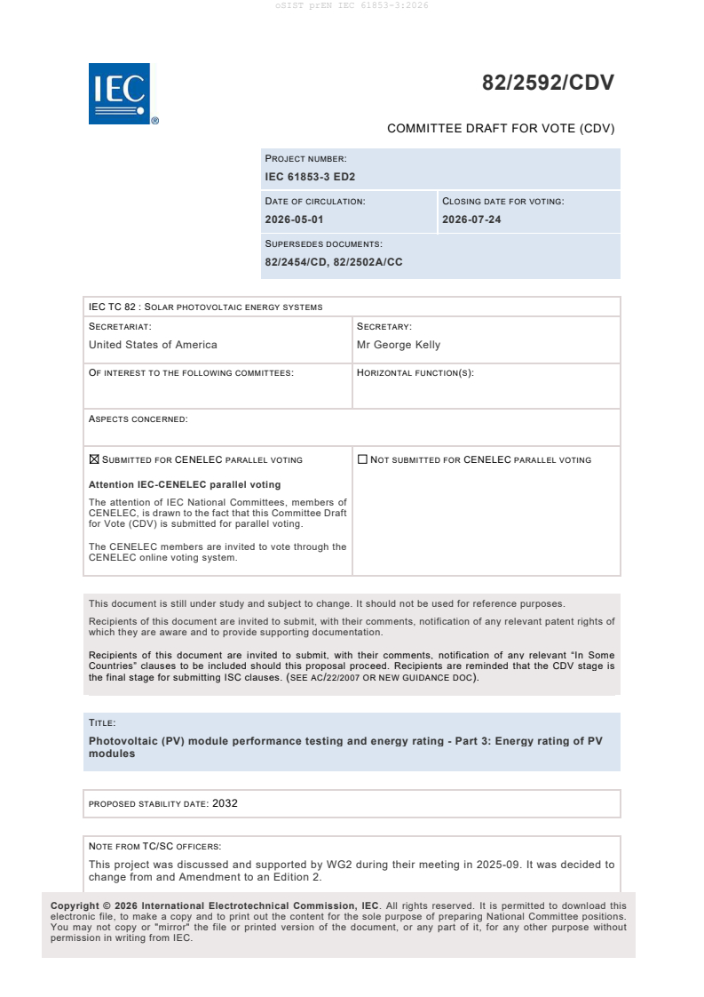 prEN IEC 61853-3:2026 prEN IEC 61853-3:2026 - BARVE - Page 3 preview