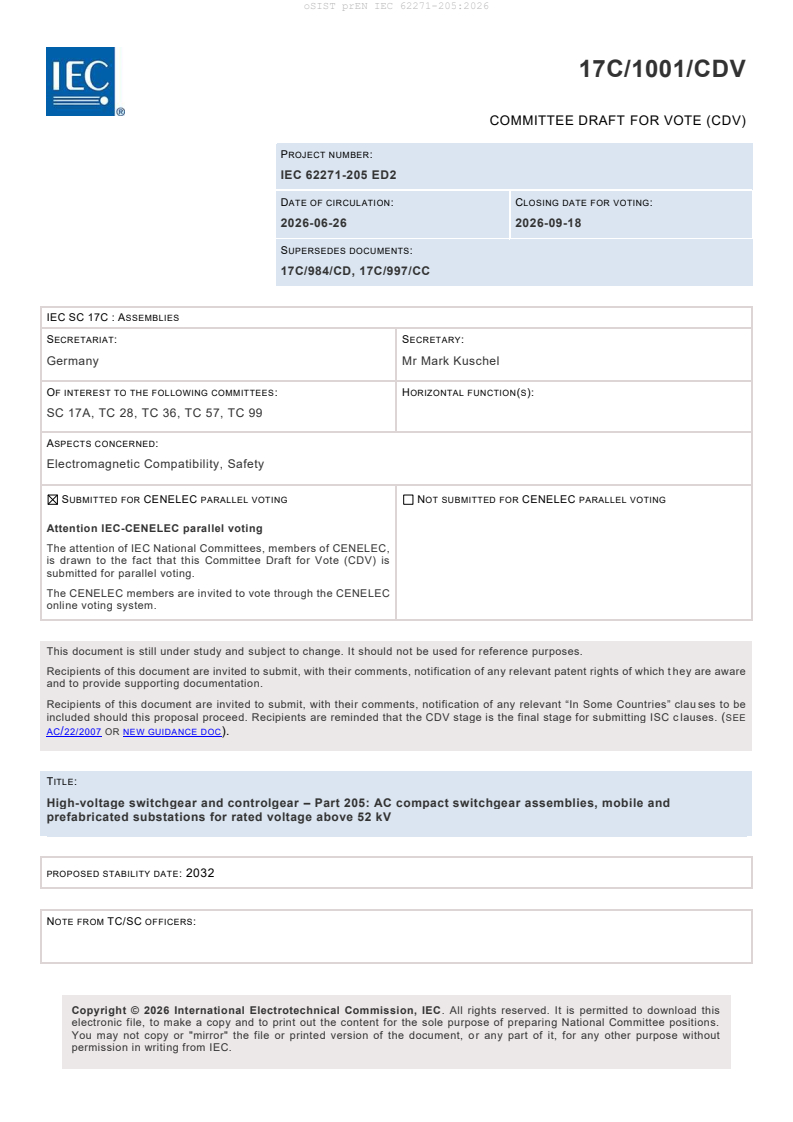 prEN IEC 62271-205:2026 prEN IEC 62271-205:2026 - BARVE - Page 3 preview
