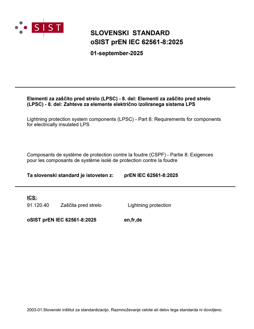 prEN IEC 62561-8:2025