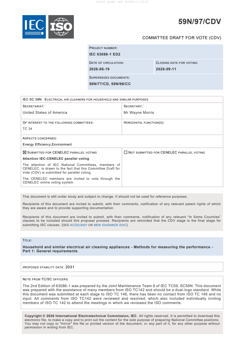 prEN IEC 63086-1:2026 prEN IEC 63086-1:2026 - Page 3 preview