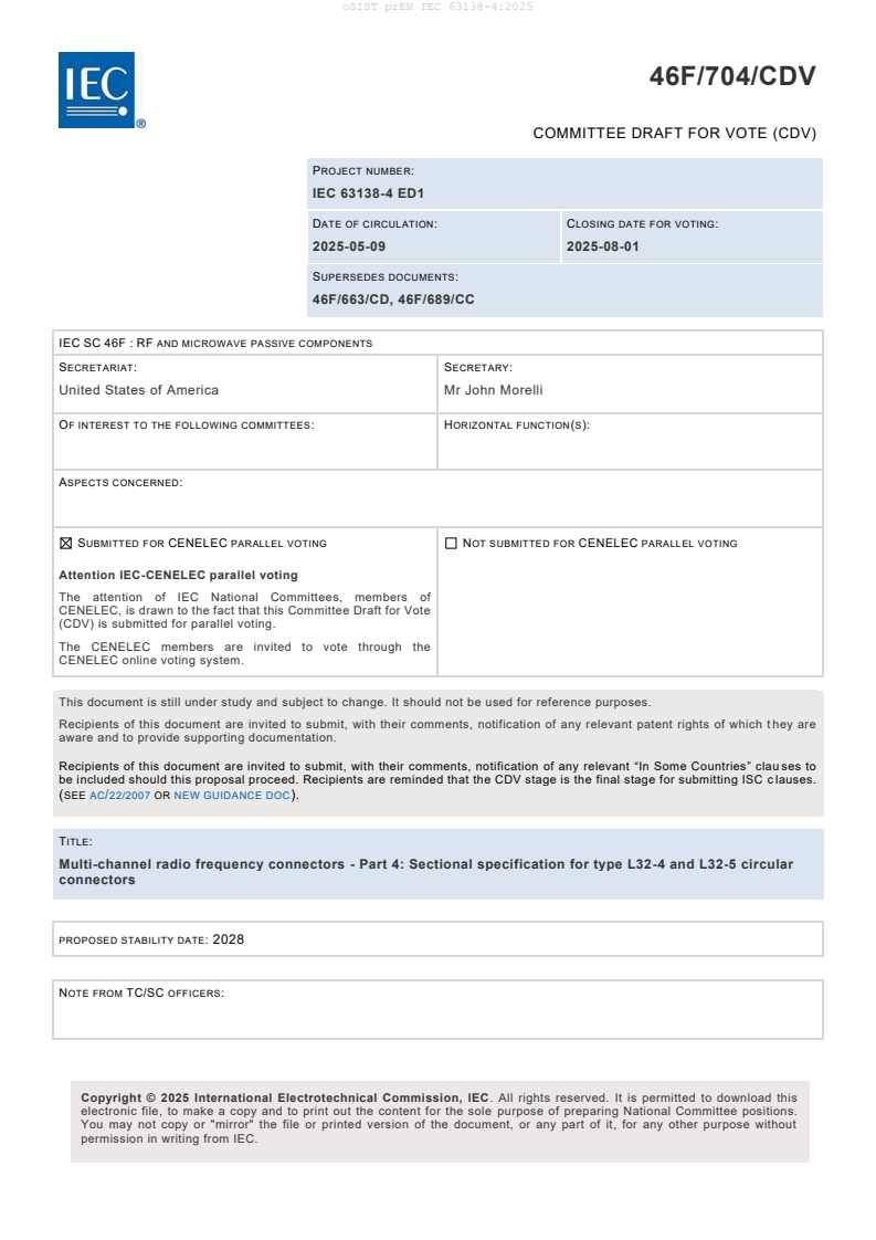 prEN IEC 63138-4:2025