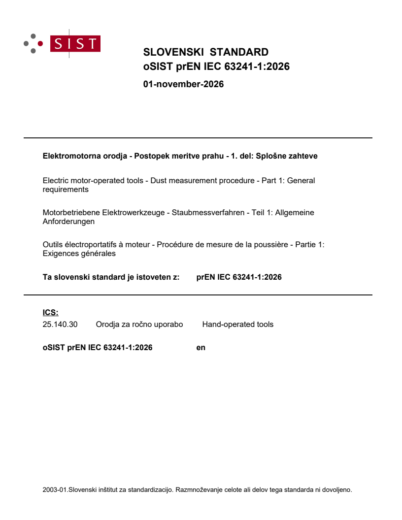 prEN IEC 63241-1:2026 prEN IEC 63241-1:2026 - Page 1 preview