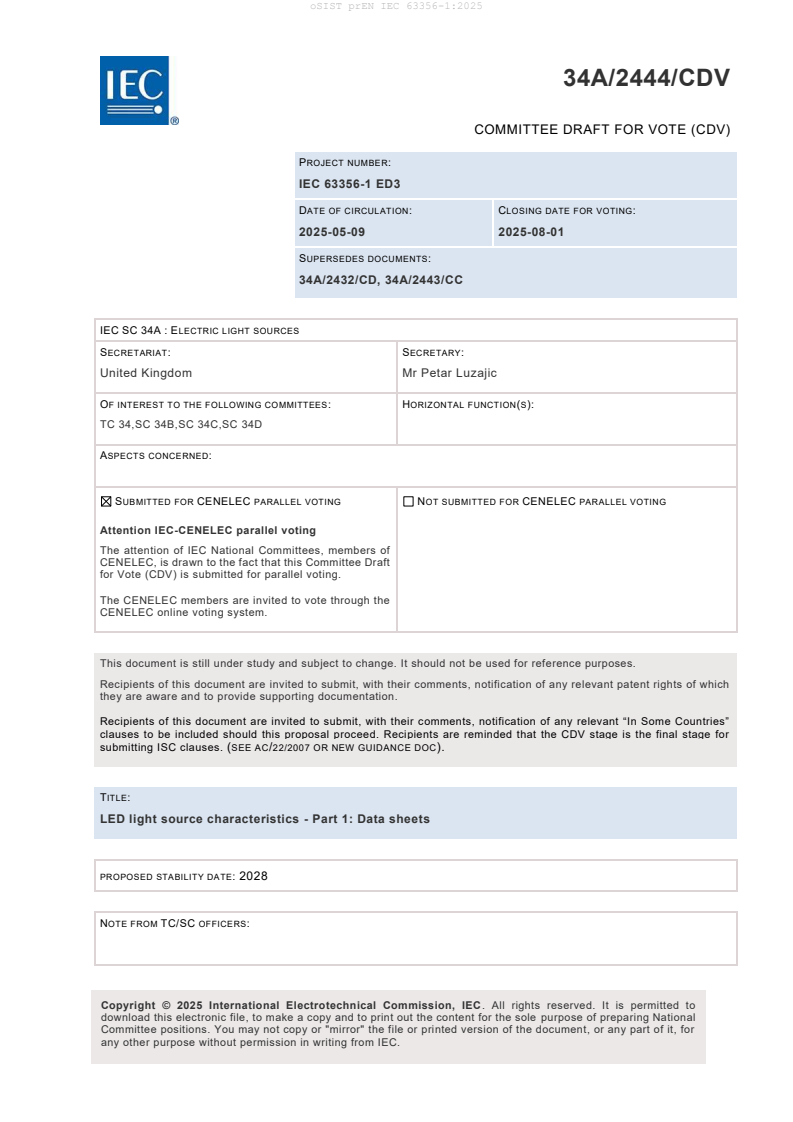 prEN IEC 63356-1:2025