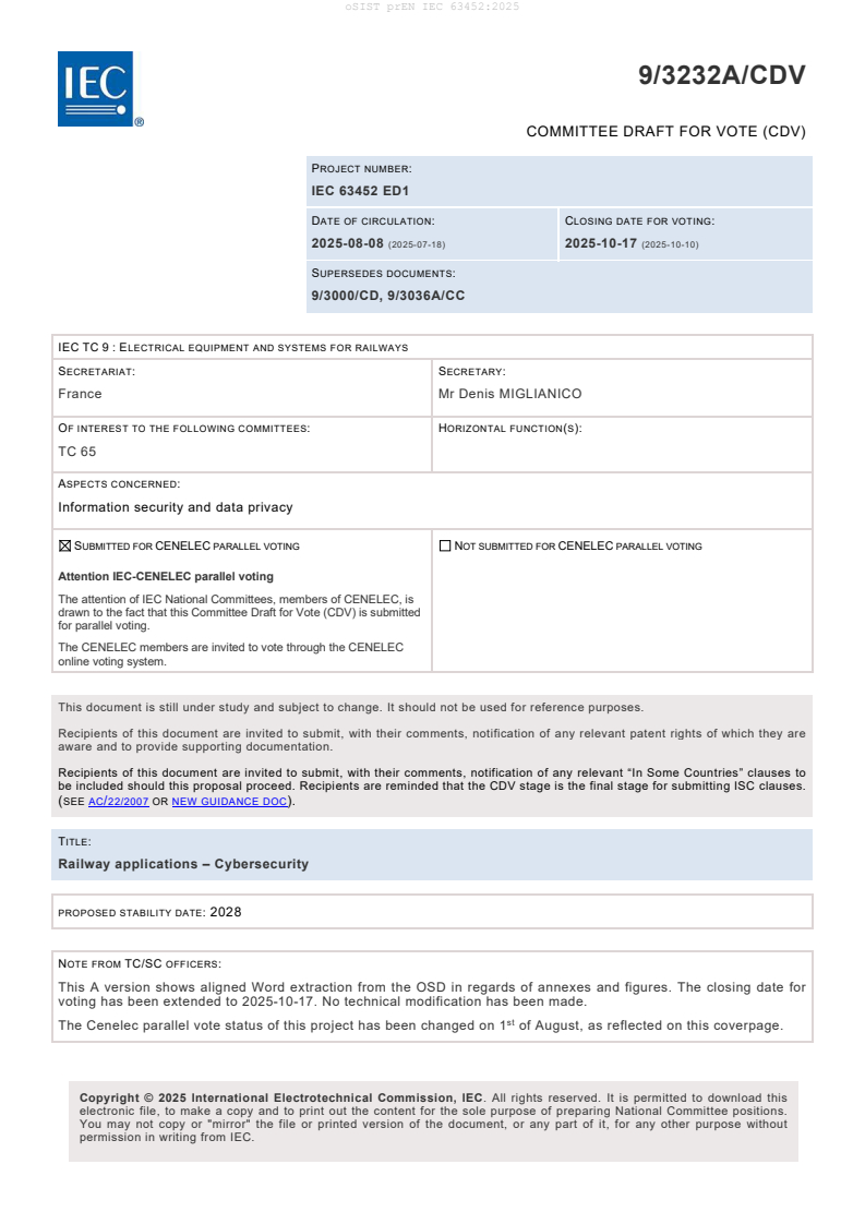 prEN IEC 63452:2025 - BARVE