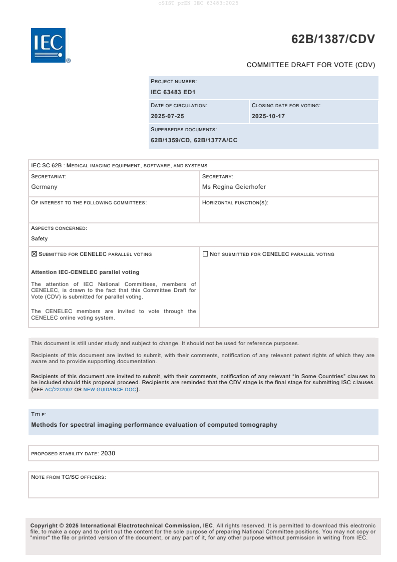 prEN IEC 63483:2025