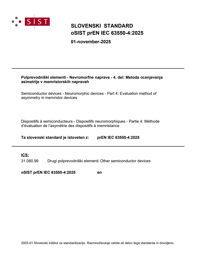 oSIST prEN IEC 63550-4:2025 - BARVE