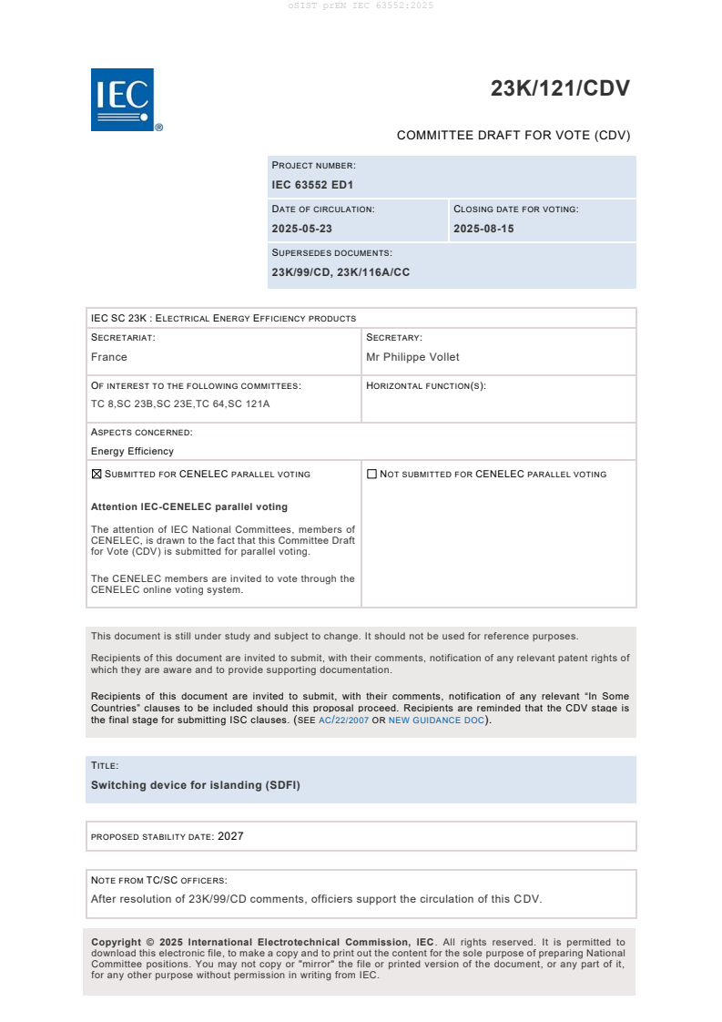 prEN IEC 63552:2025