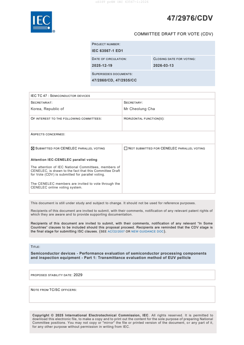 oSIST prEN IEC 63567-1:2026 oSIST prEN IEC 63567-1:2026 - Page 3 preview