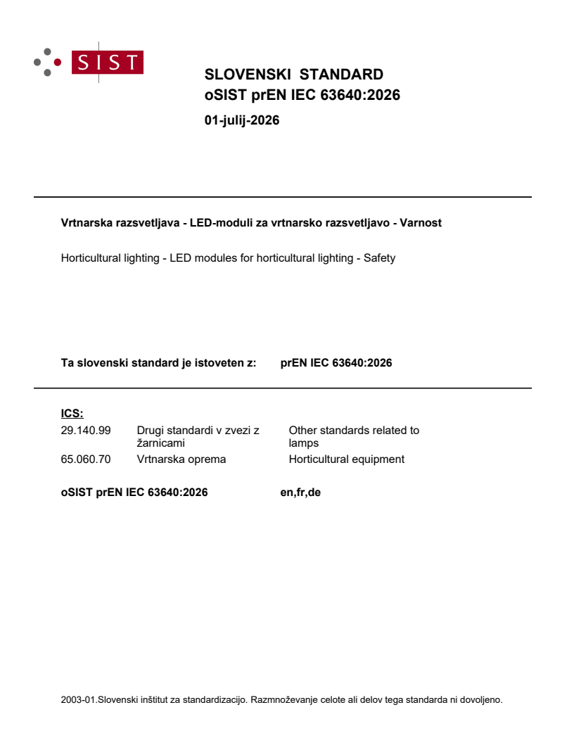 oSIST prEN IEC 63640:2026 oSIST prEN IEC 63640:2026 - Page 1 preview