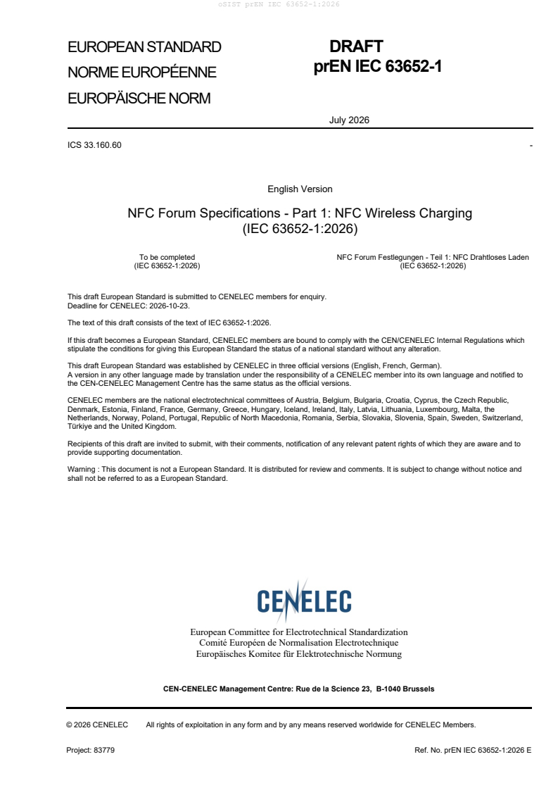 prEN IEC 63652-1:2026 prEN IEC 63652-1:2026 - BARVE - Page 3 preview