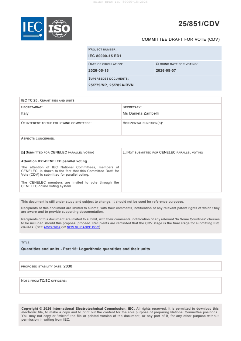 prEN IEC 80000-15:2026 prEN IEC 80000-15:2026 - Page 3 preview