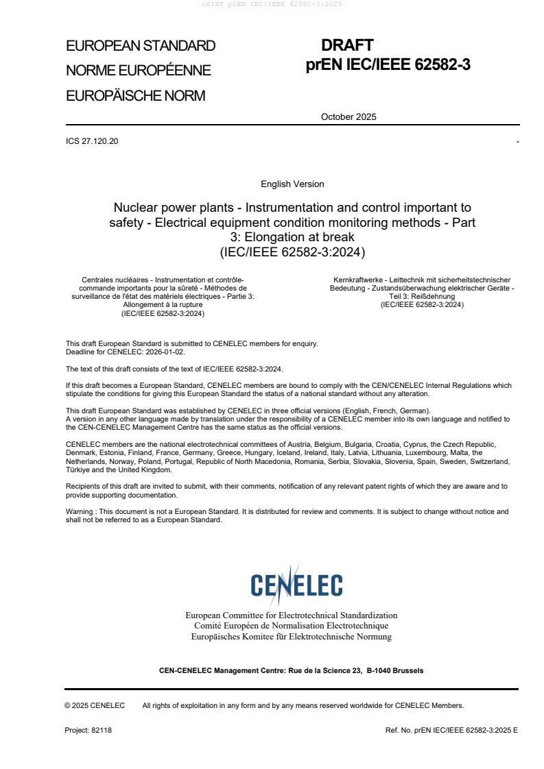 prEN IEC/IEEE 62582-3:2025