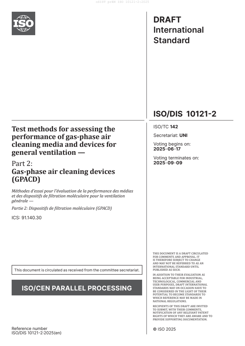 prEN ISO 10121-2:2025