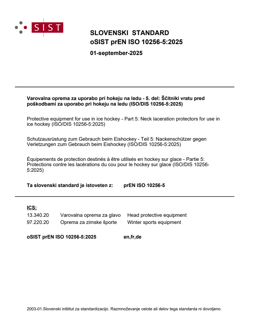 prEN ISO 10256-5:2025