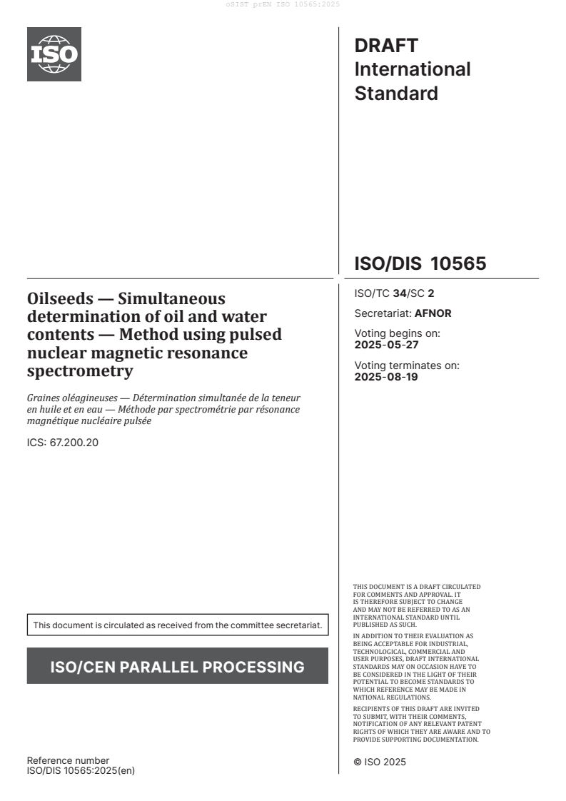 prEN ISO 10565:2025
