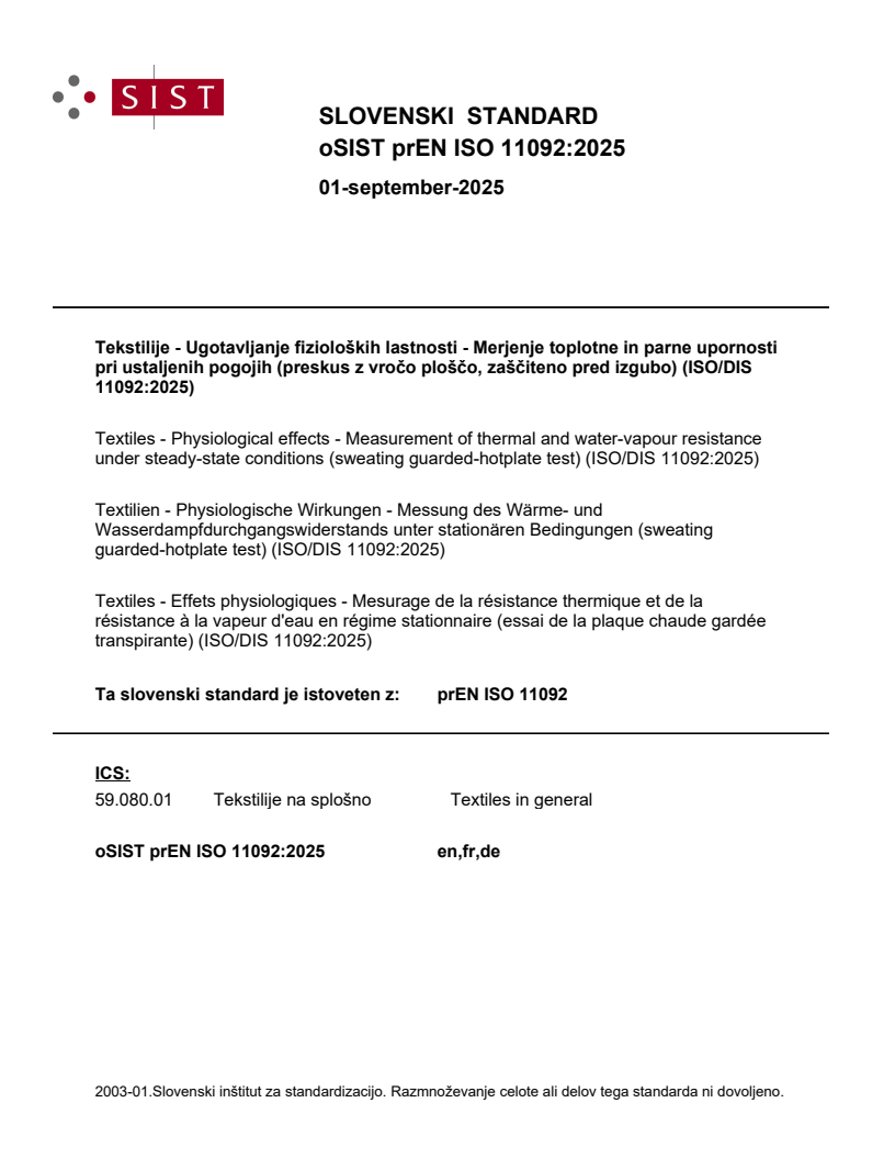prEN ISO 11092:2025