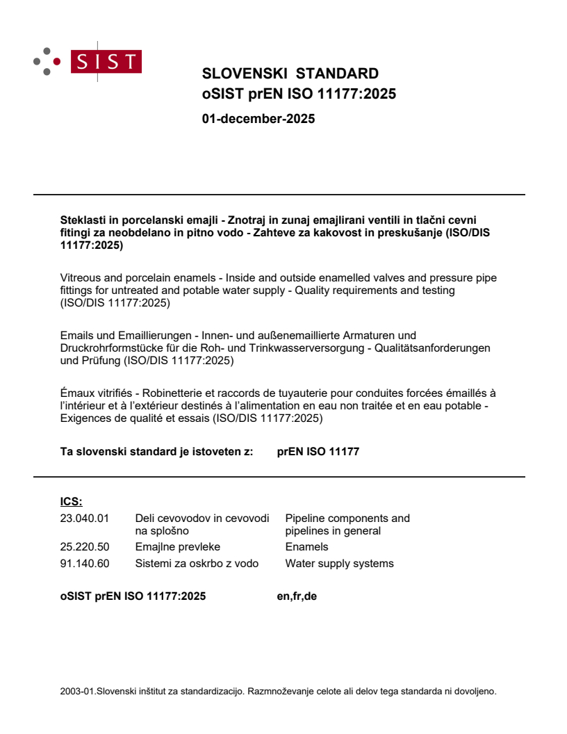 prEN ISO 11177 prEN ISO 11177:2025