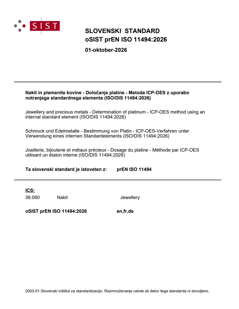prEN ISO 11494 prEN ISO 11494:2026 - Page 1 preview