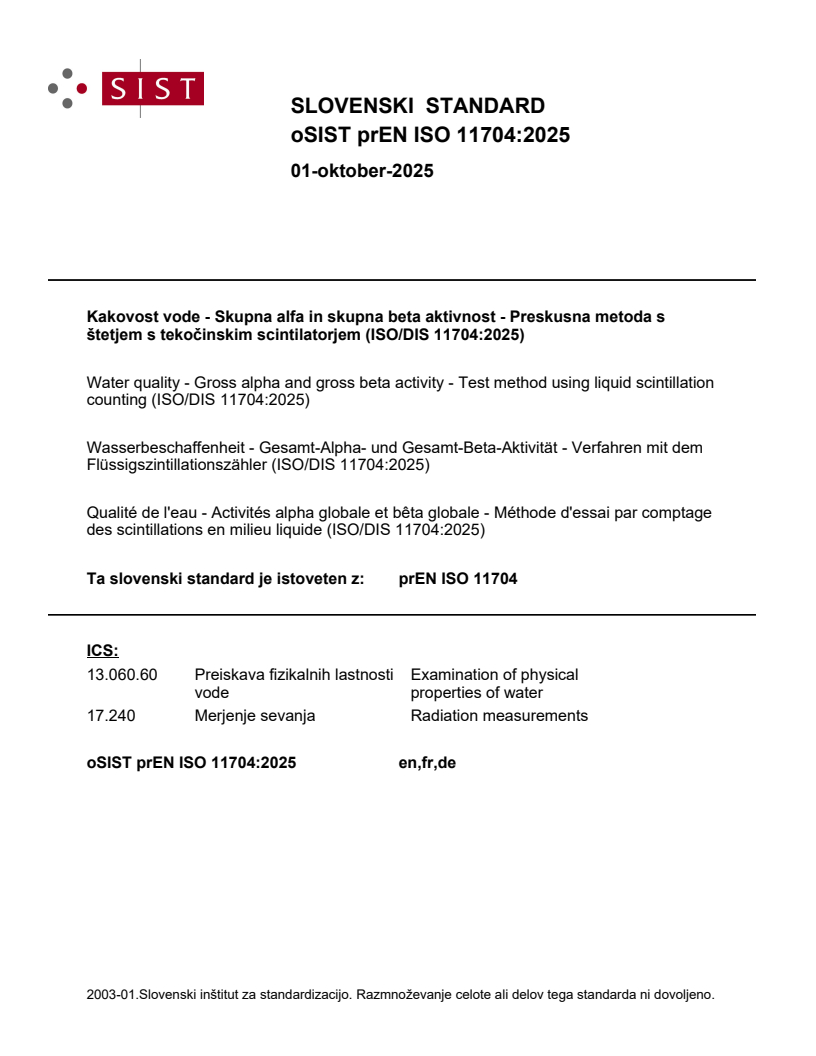 prEN ISO 11704:2025