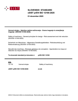 prEN ISO 12100 prEN ISO 12100:2025 - Page 1 preview