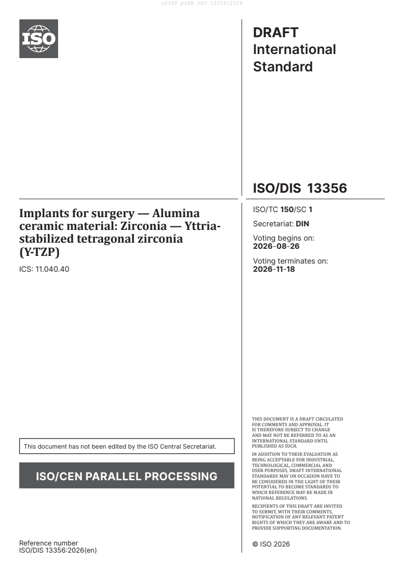 prEN ISO 13356 prEN ISO 13356:2026 - Page 3 preview