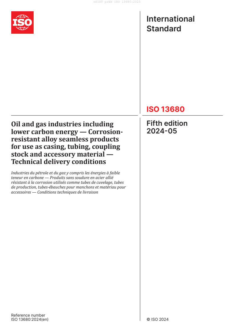 prEN ISO 13680:2025 - BARVE