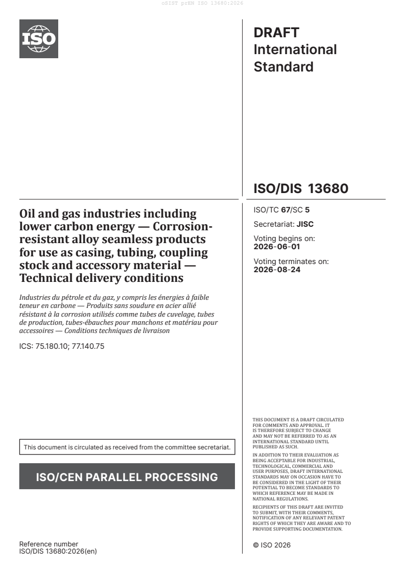 prEN ISO 13680 prEN ISO 13680:2026 - BARVE - Page 3 preview
