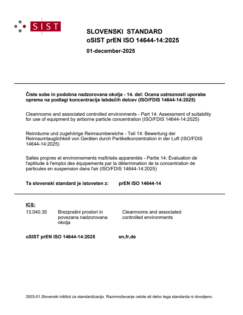 prEN ISO 14644-14:2025