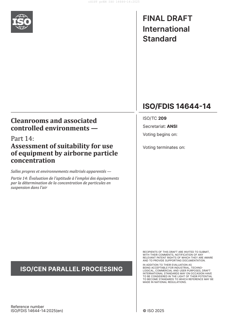 prEN ISO 14644-14:2025