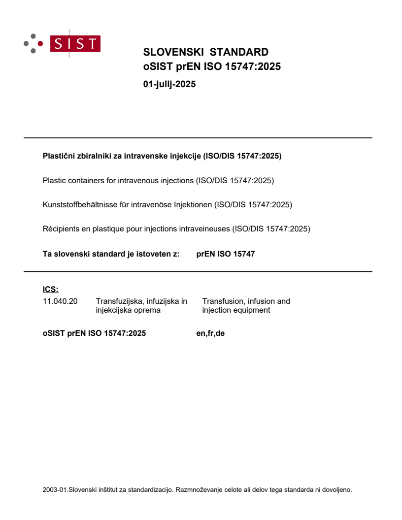 prEN ISO 15747:2025