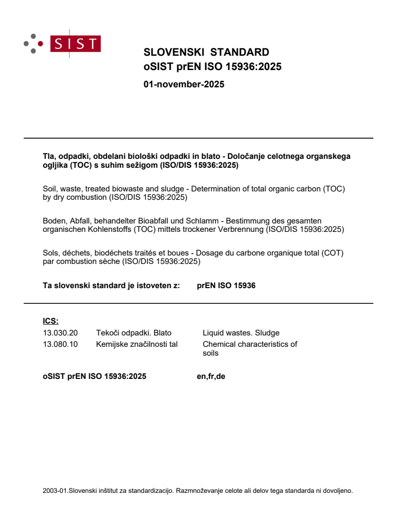 prEN ISO 15936 prEN ISO 15936:2025