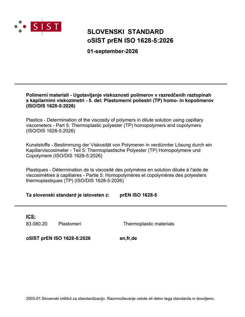 prEN ISO 1628-5 prEN ISO 1628-5:2026 - Page 1 preview