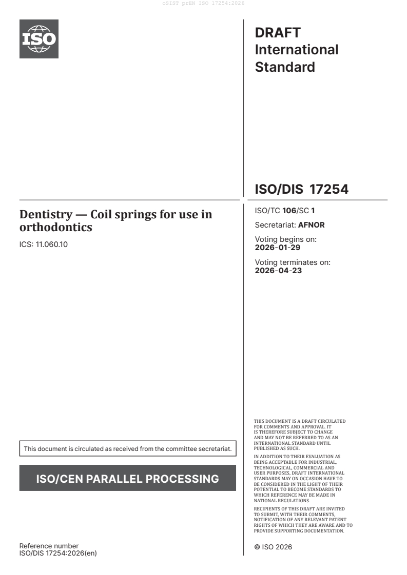 prEN ISO 17254 prEN ISO 17254:2026 - Page 3 preview