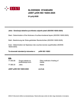 FprEN ISO 18203 prEN ISO 18203:2025 - Page 1 preview