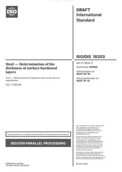 FprEN ISO 18203 prEN ISO 18203:2025 - Page 3 preview