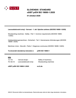 prEN ISO 19085-1:2025 - Page 1 preview