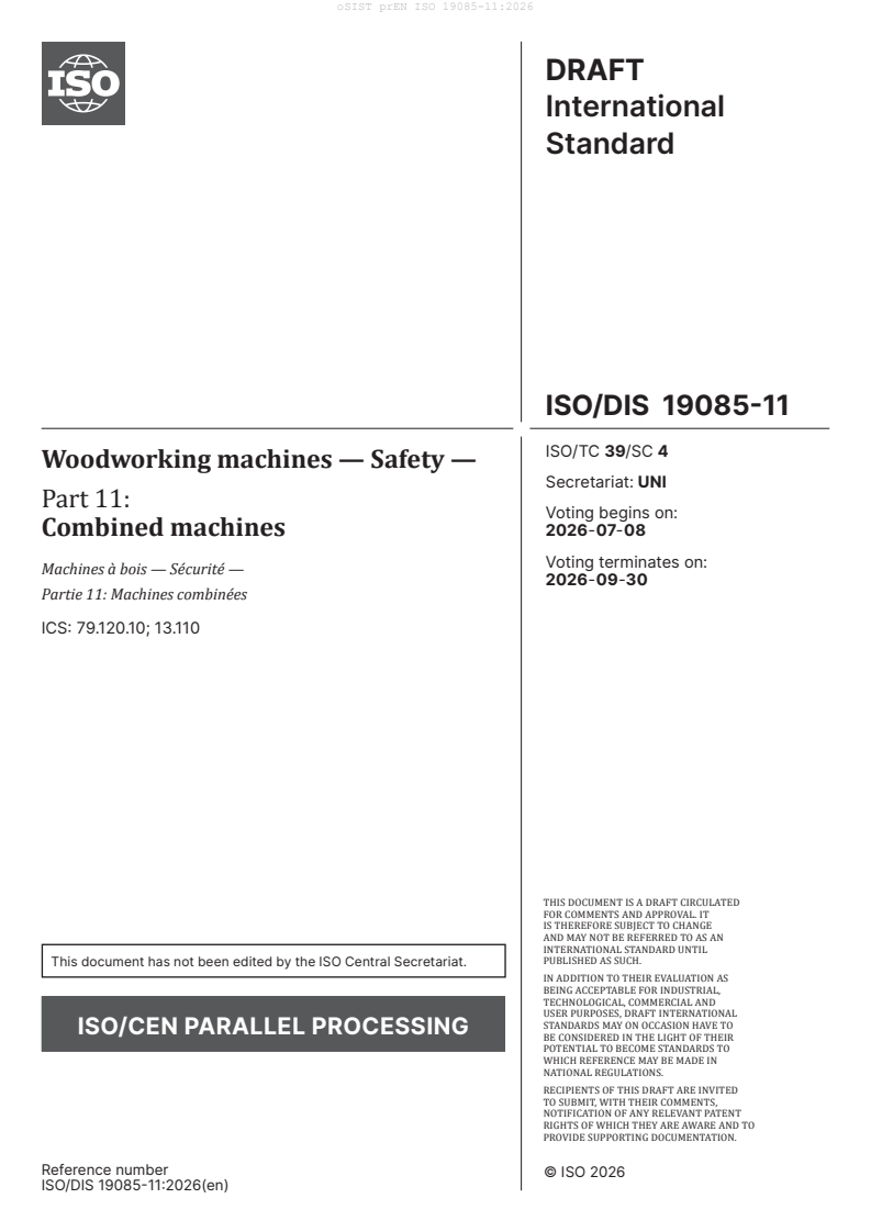 prEN ISO 19085-11 prEN ISO 19085-11:2026 - Page 3 preview