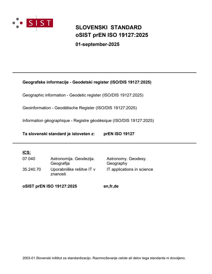 prEN ISO 19127:2025