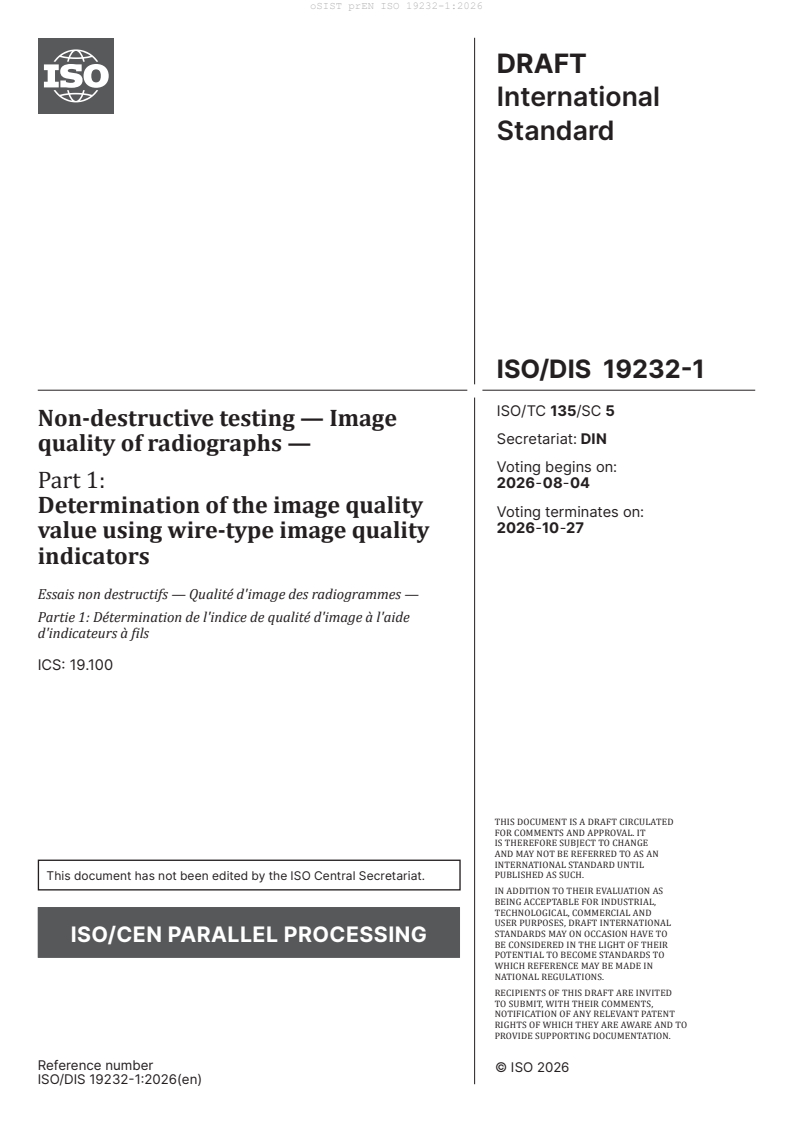 prEN ISO 19232-1 prEN ISO 19232-1:2026 - Page 3 preview