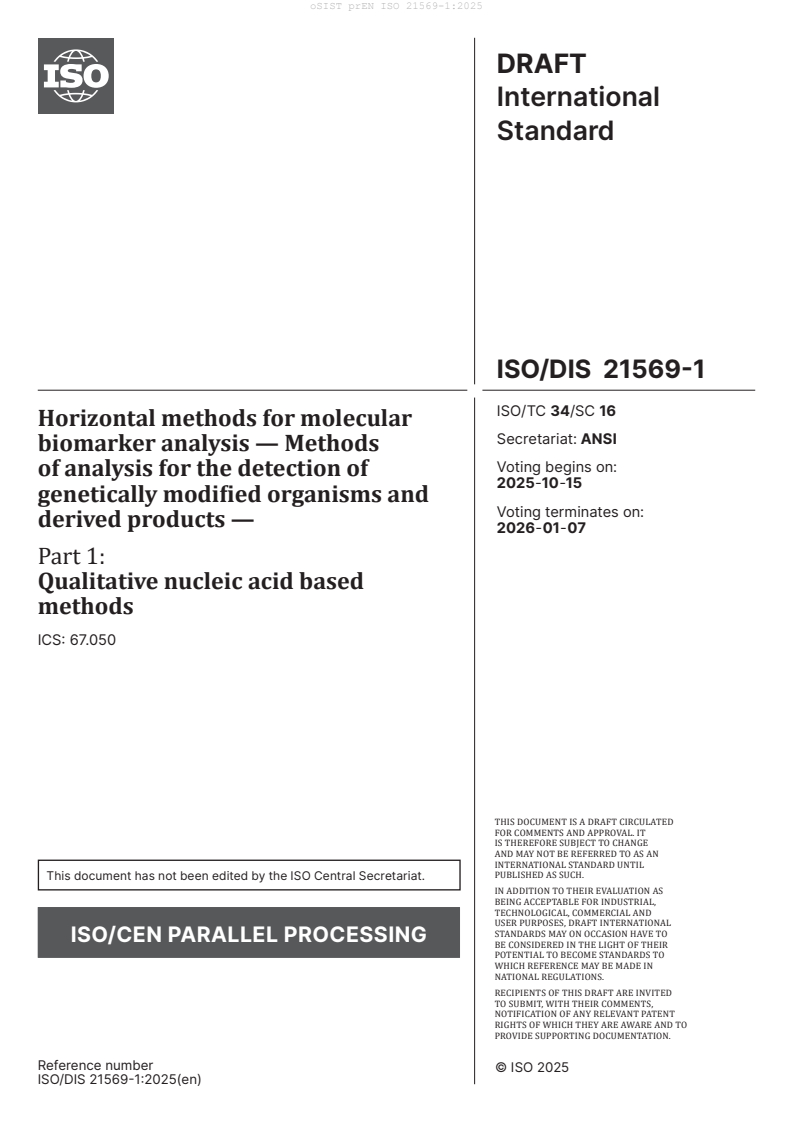 prEN ISO 21569-1:2025
