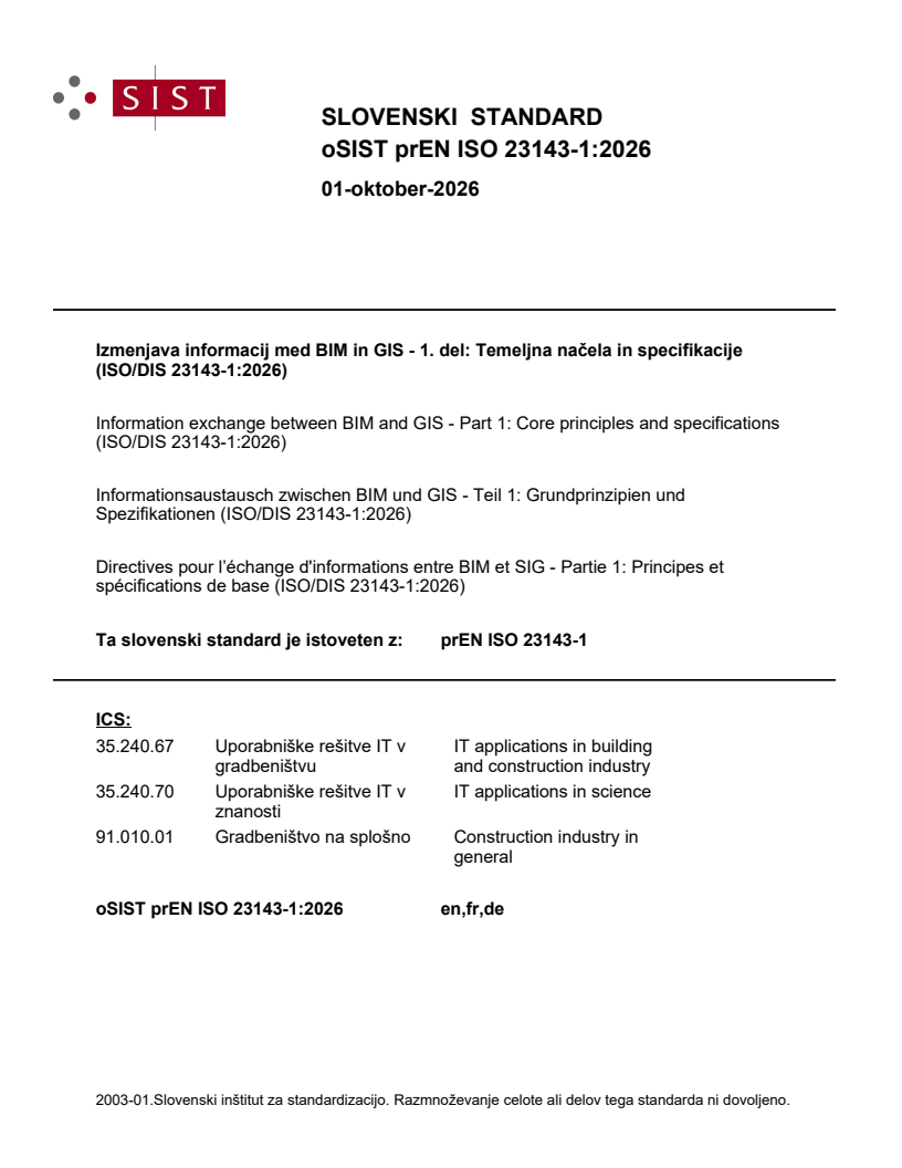 prEN ISO 23143-1 prEN ISO 23143-1:2026 - Page 1 preview