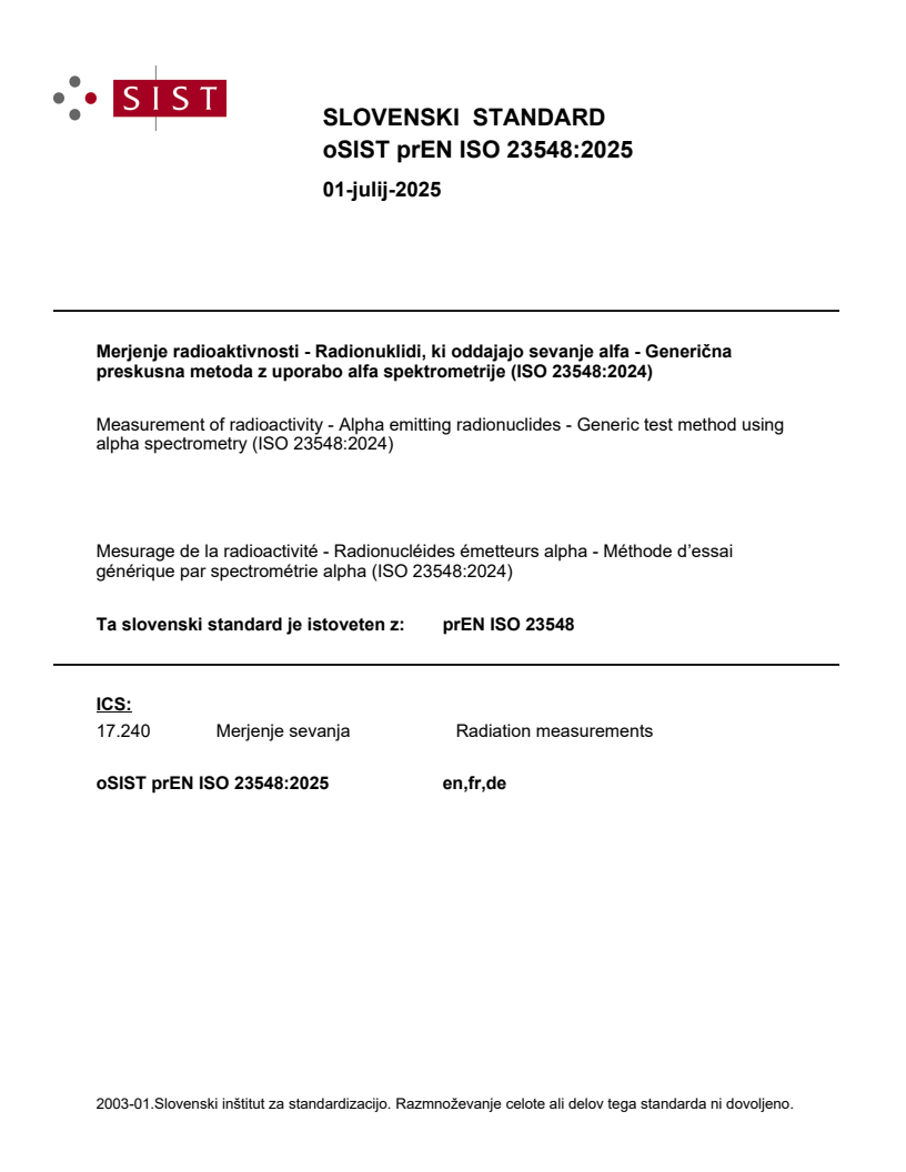 prEN ISO 23548:2025